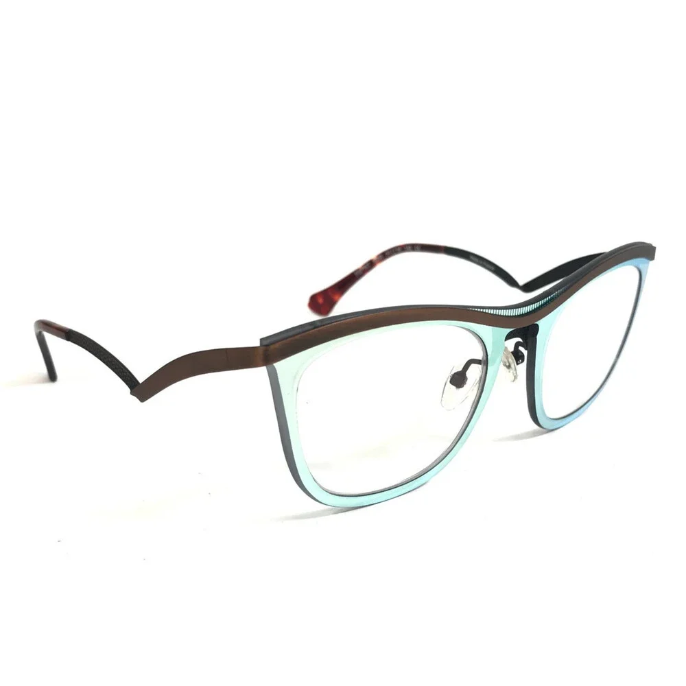 BOZ Eyeglasses Frames ESPRIT 9090 Brown Iridescent Clear Silver 51-19-140